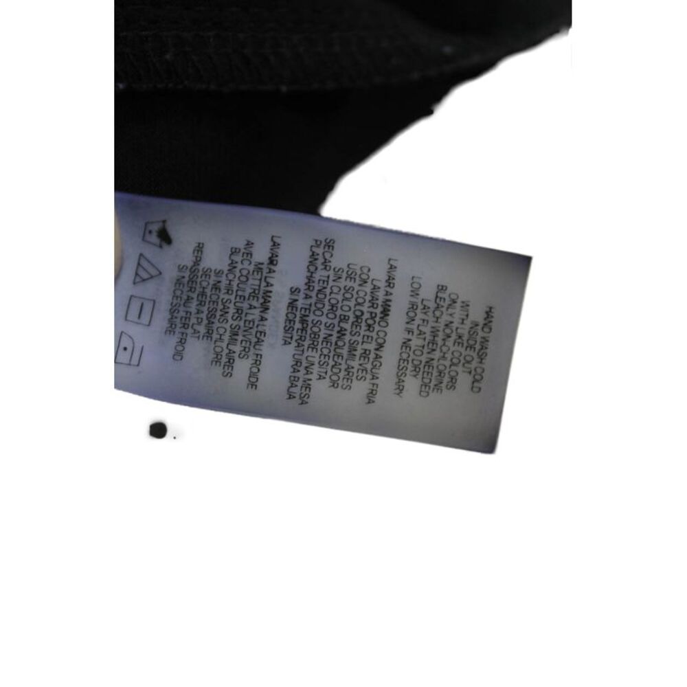Calvin Klein Womens Basic Black Cotton Cashmere Long Sleeve Blouse Size XS - Picture 6 of 6